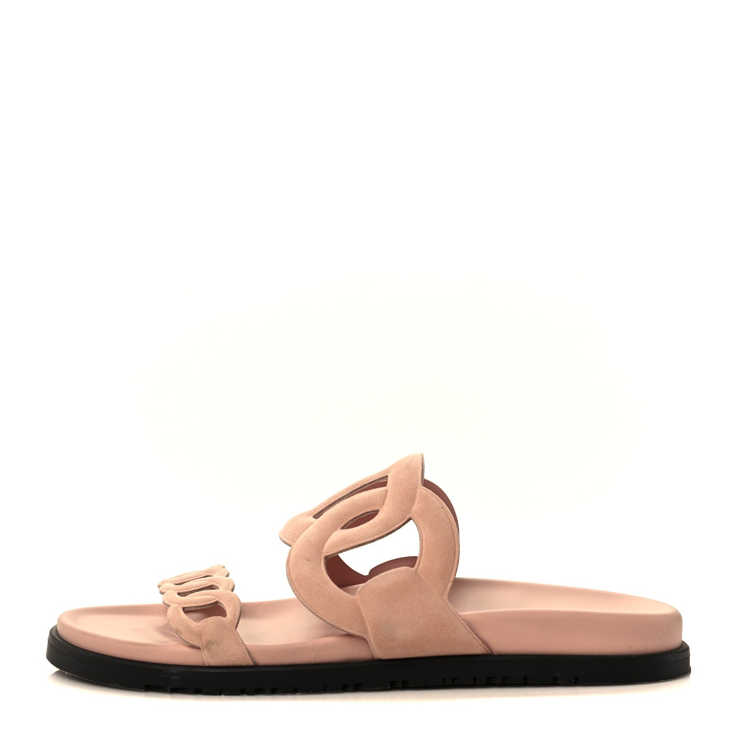 Hermes Suede Goatskin Extra Sandals 41 Rose Opaline 1 of 11