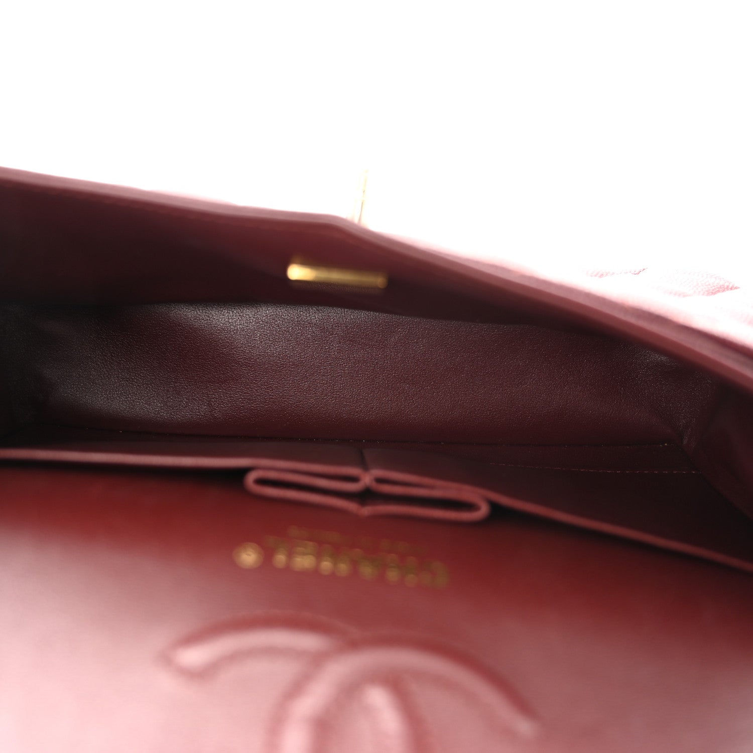 Chanel Caviar Quilted Small Double Flap Burgundy 5 of 13