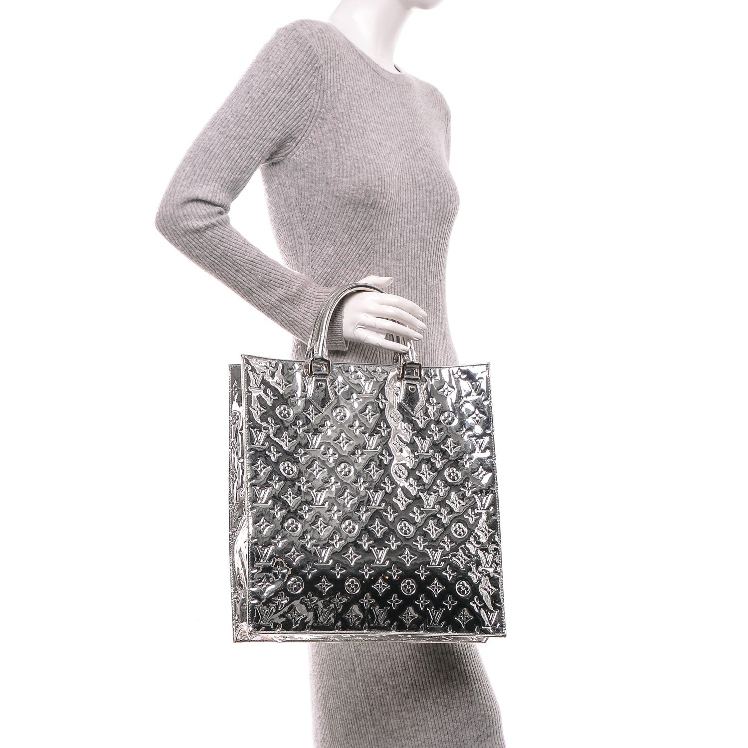 Louis Vuitton Monogram Miroir Sac Plat Silver 2 of 6