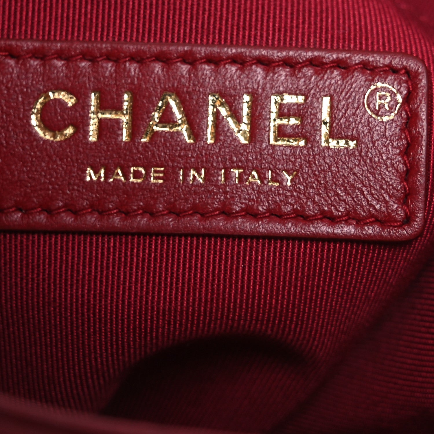 Chanel Lambskin Large Shopping Chain Tote Red 6 of 14