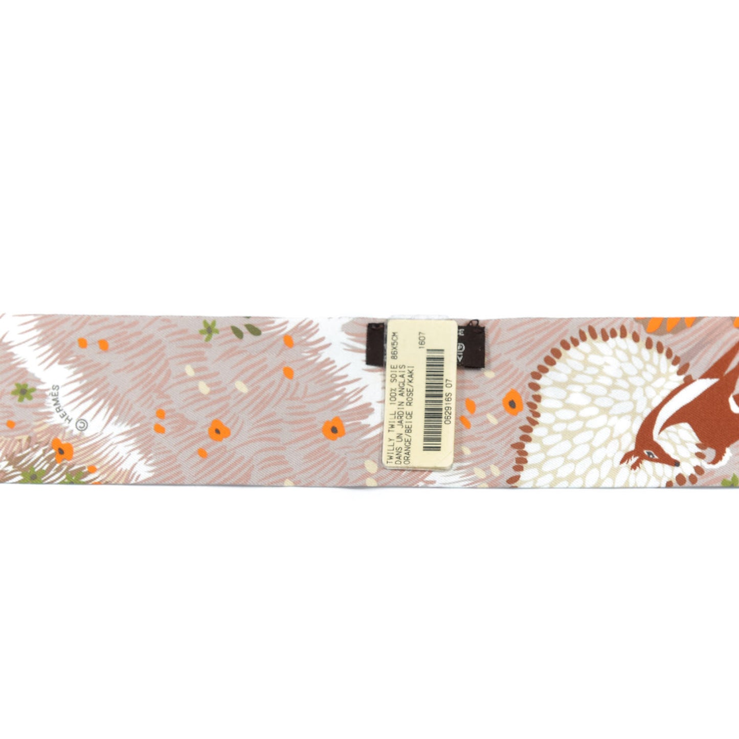 Silk Dans Un Jardin Anglais Twilly Orange Beige Rose Kaki
