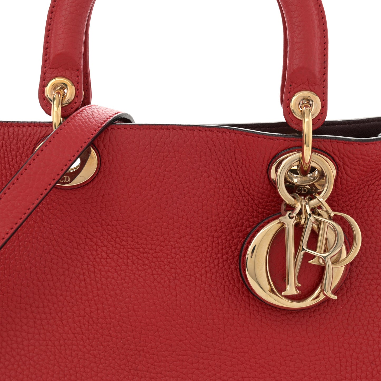 Bullcalf Medium Diorissimo Tote Red