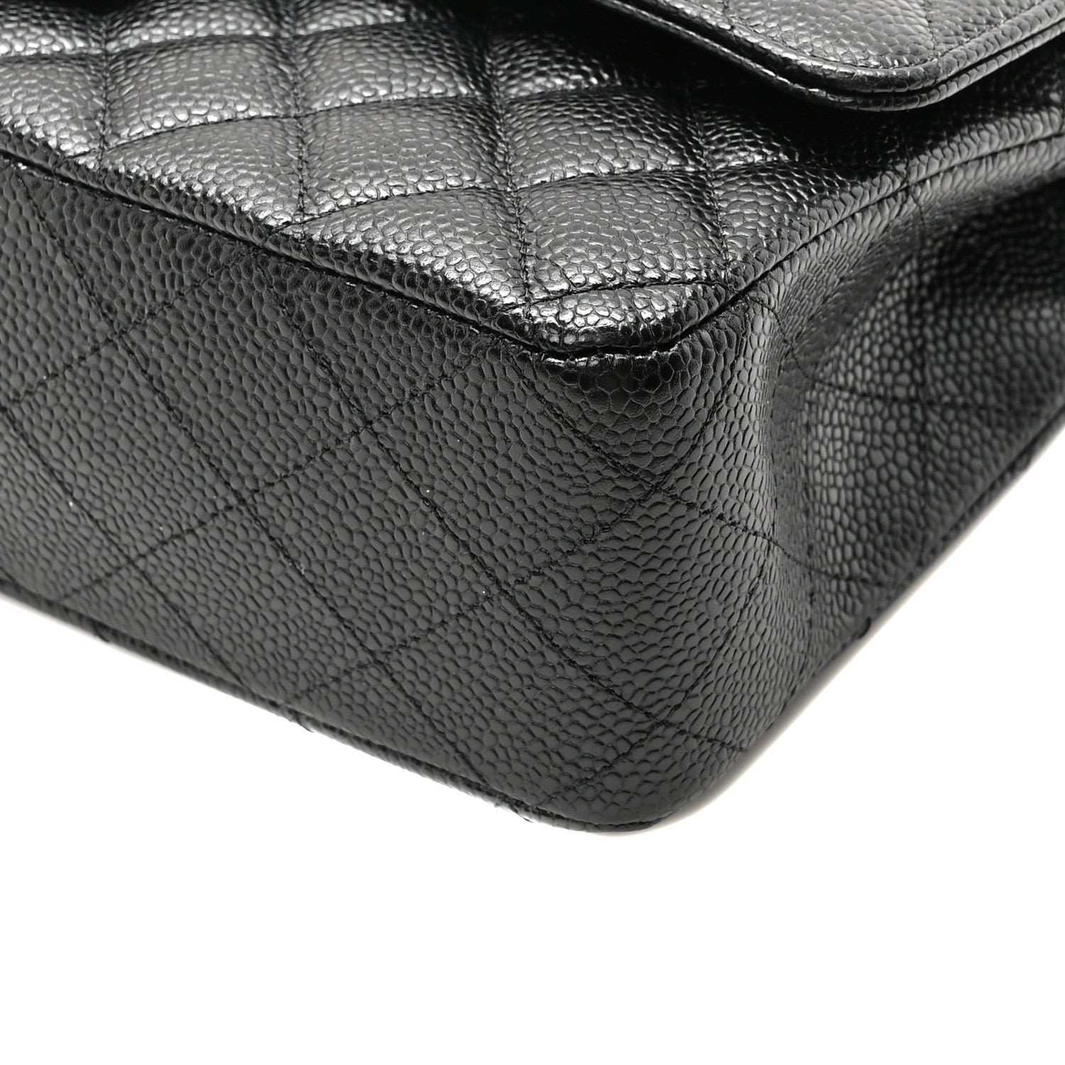 Chanel Caviar Quilted Medium Double Flap Black 10 of 11