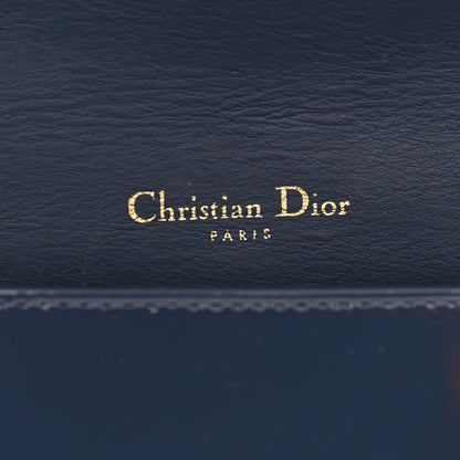 Christian Dior Patent Cannage Lady Dior Chain Wallet Denim 7 of 13