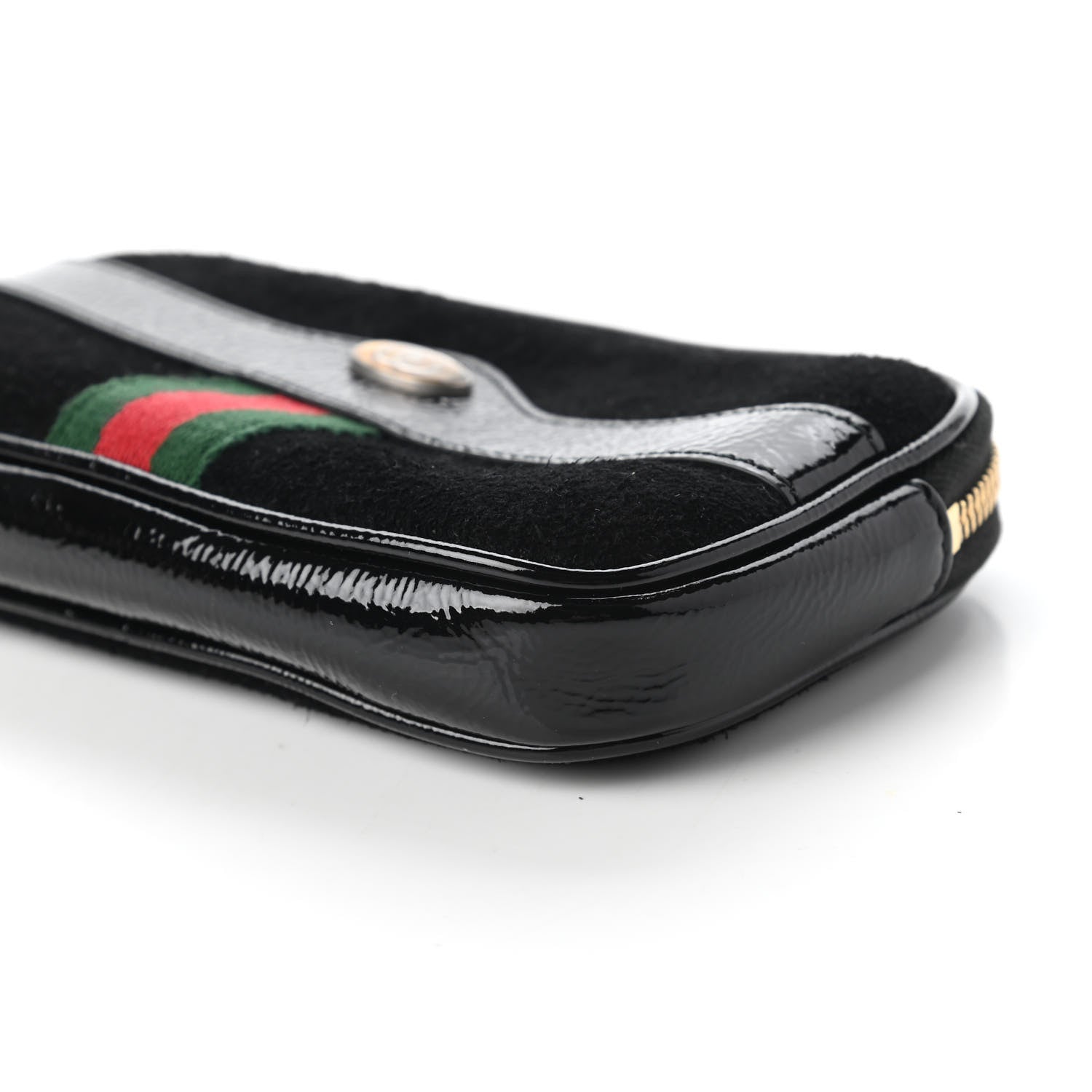 Gucci Suede Patent Ophidia Belted iPhone Case 85 34 Black 7 of 12