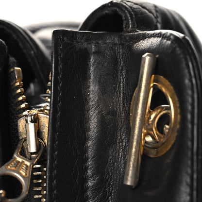 Chanel Lambskin Quilted Shoulder Bag Black 10 of 10