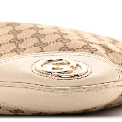 Gucci Monogram Medium New Britt Hobo Off White Off White 10 of 12