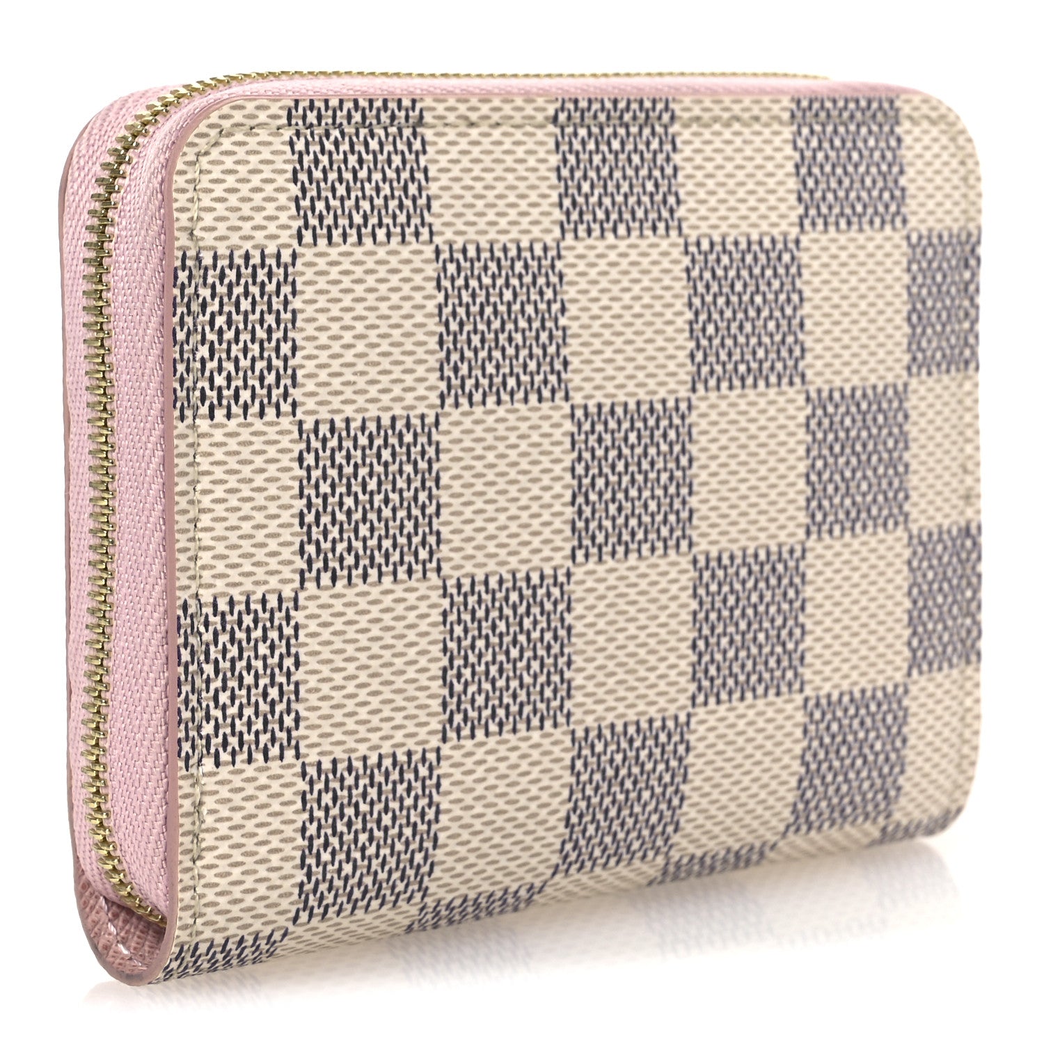 Louis Vuitton Damier Azur Zippy Coin Purse Rose Ballerine 3 of 7