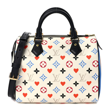 Louis Vuitton Game On Speedy Bandouliere 25 White 1 of 8