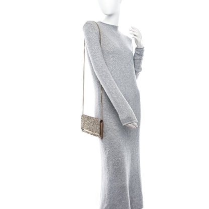 Jimmy Choo Glitter Clutch Gold 2 of 8