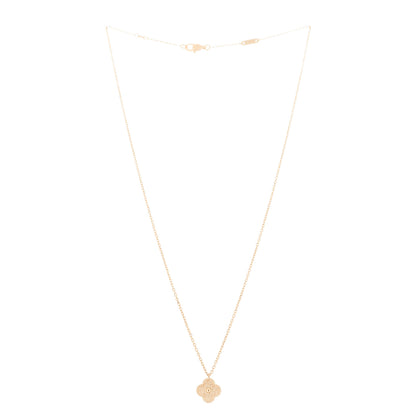 Van Cleef & Arpels 18K Rose Gold Sweet Alhambra Pendant Necklace 3 of 7
