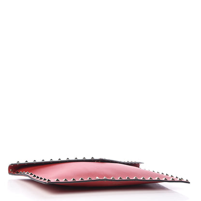 Valentino Garavani Vitello Large Rockstud Envelope Clutch Rosso Valentino 4 of 10