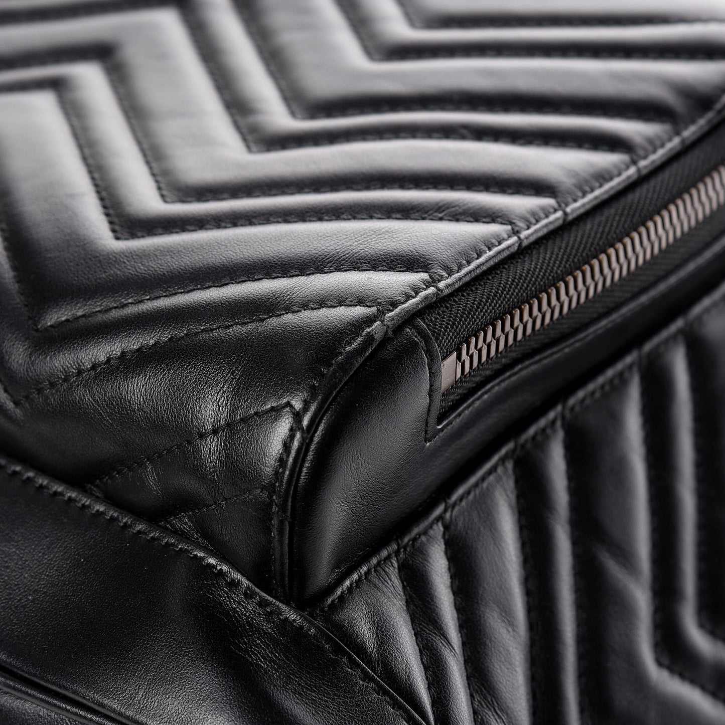 Calfskin Matelasse GG Marmont Day Backpack Black