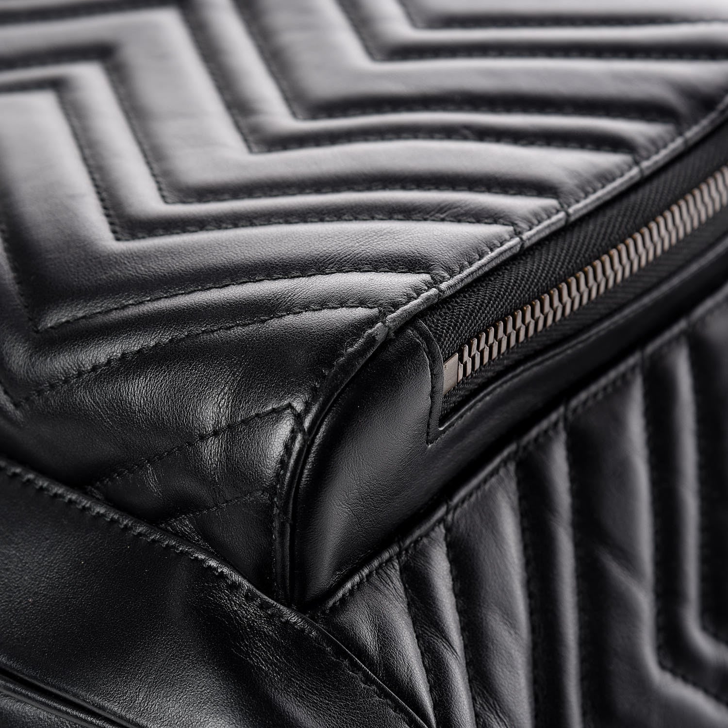 Gucci Calfskin Matelasse GG Marmont Day Backpack Black 13 of 17