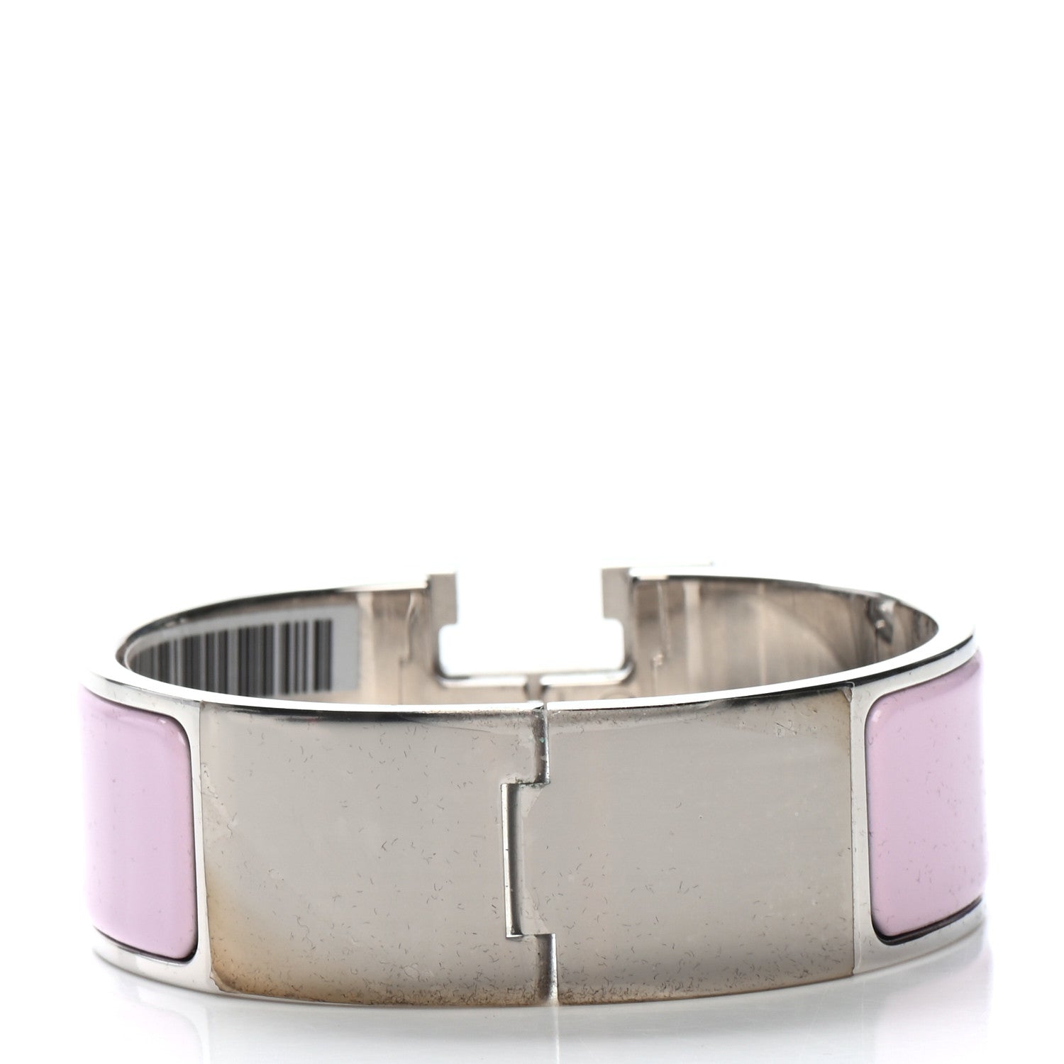 Hermes Enamel Wide Clic Clac H Bracelet PM Rose Dragee 3 of 4