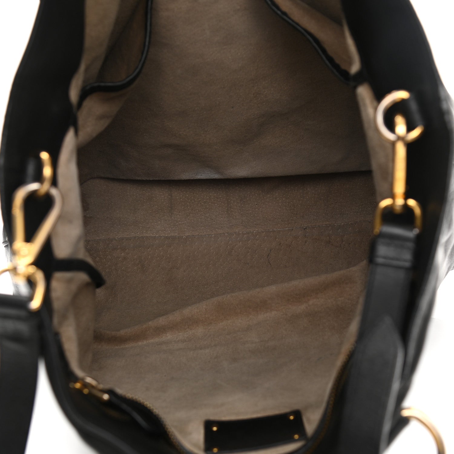 Prada Soft Calf Shopping Tote Black 5 of 18