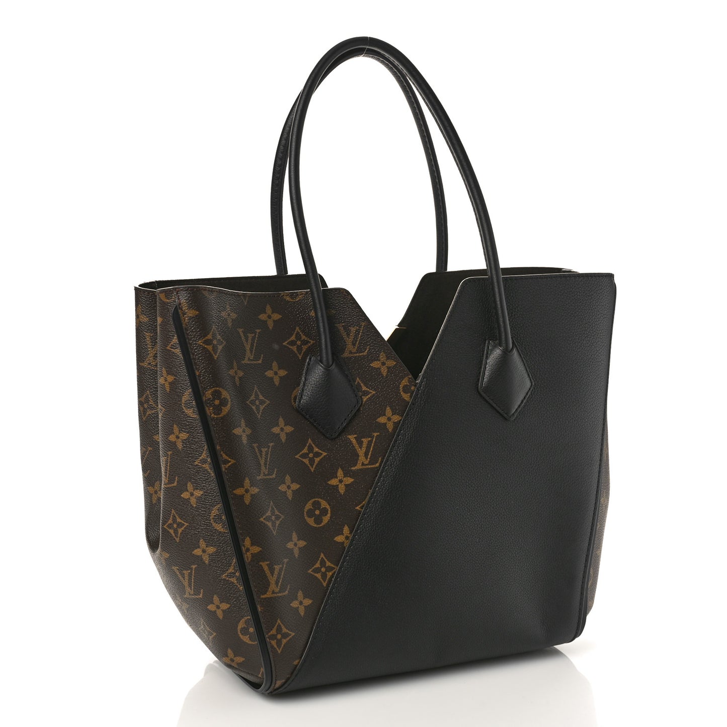 Calfskin Monogram Kimono Tote Black