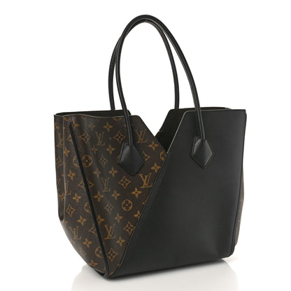 Louis Vuitton Calfskin Monogram Kimono Tote Black 2 of 8