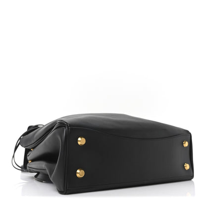 Balenciaga Natural Smooth Calfskin Medium Rodeo Top Handle Handbag Black 4 of 9
