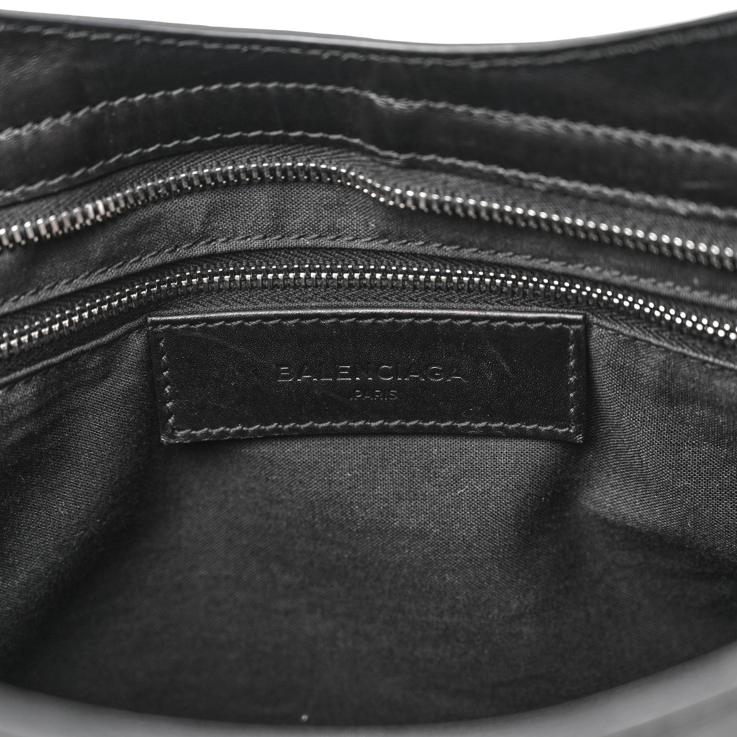 Balenciaga Smooth Calfskin Metallic Patent Giant 12 Silver Hardware City Black Gris 6 of 11