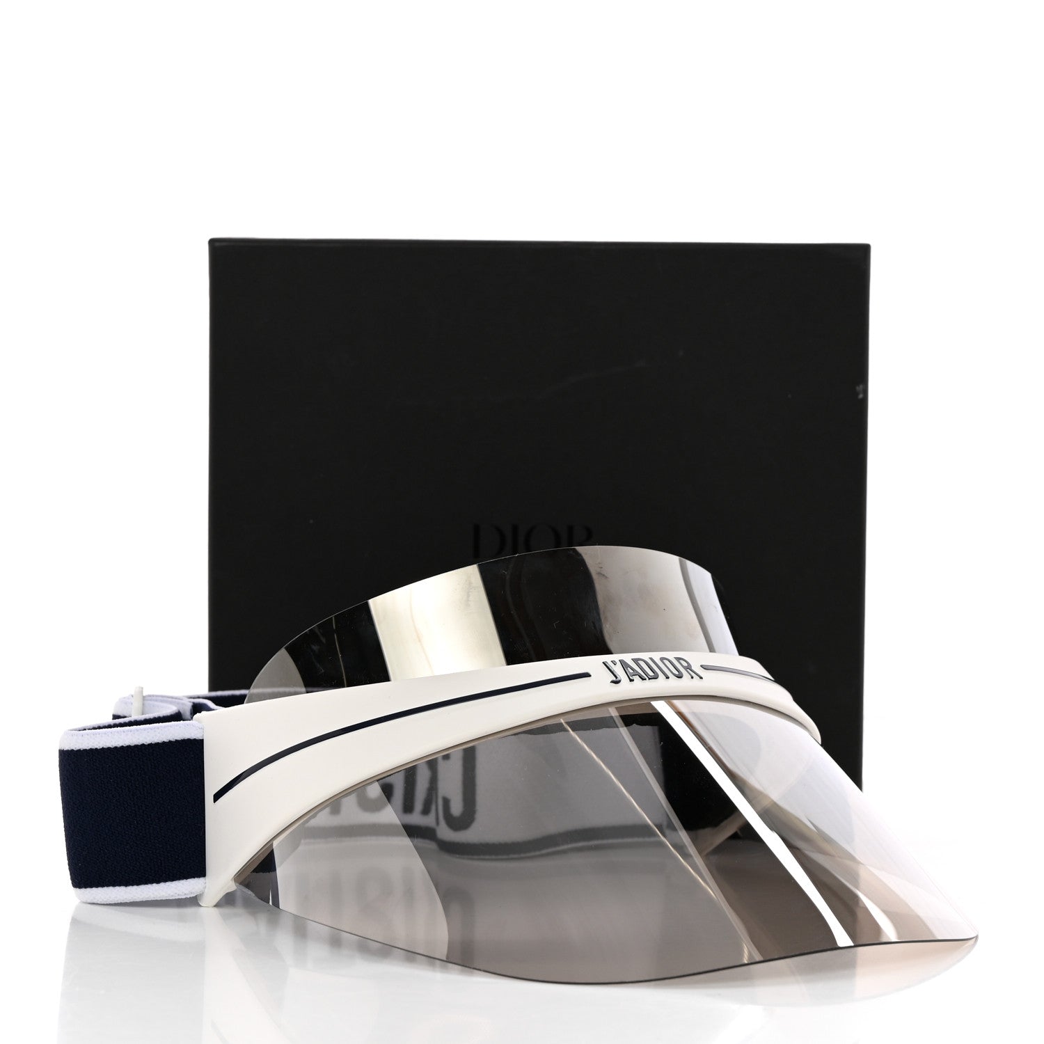 Christian Dior Mirrored DiorClub1 Sun Visor Grey 9 of 9