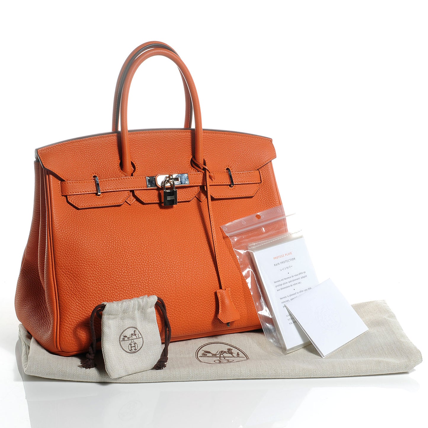 Togo Birkin 35 Orange