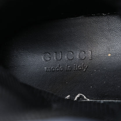 Gucci Demetra GG Supreme Monogram Mens Basket High Top Sneakers 10.5 Black Beige Ebony Grey 10 of 14