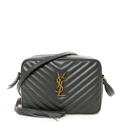 Saint Laurent Calfskin Matelasse Monogram Lou Camera Bag Storm 1 of 11
