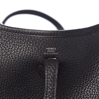 Hermes Taurillon Clemence Evelyne TPM Black 6 of 11