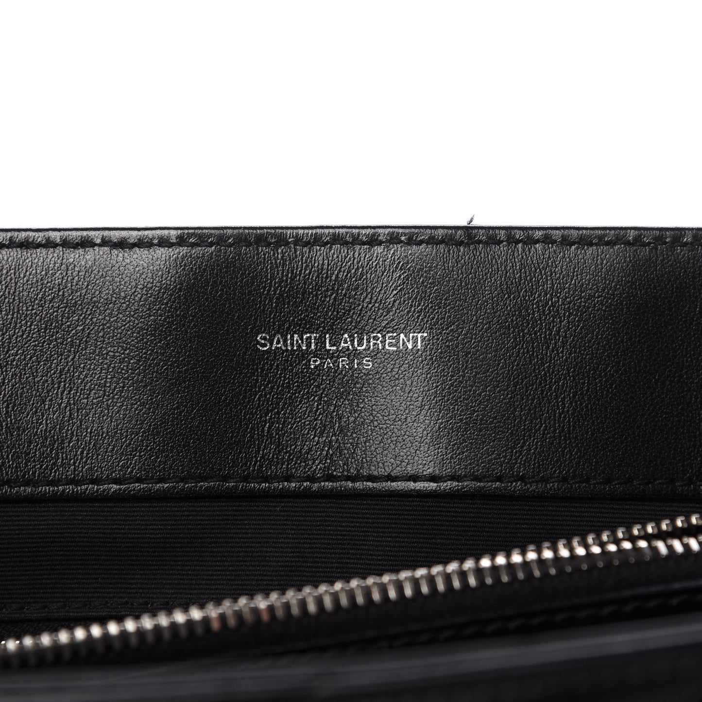 Calfskin Y Quilted Monogram Medium Loulou Chain Satchel Black