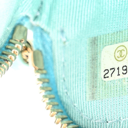 Chanel Caviar Quilted Small Clutch With Chain Light Blue 8 of 12