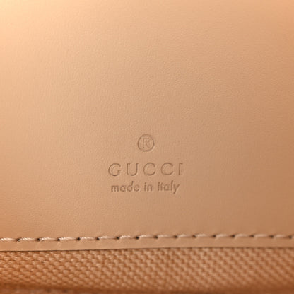 Gucci Calfskin GG Super Mini Debossed Chain Wallet Light Beige 6 of 10