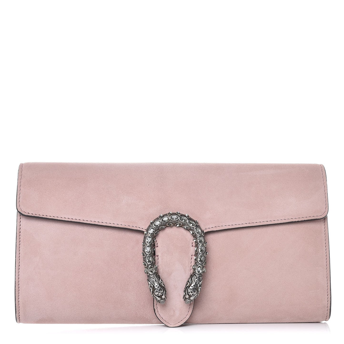 Suede Dionysus Clutch Blush