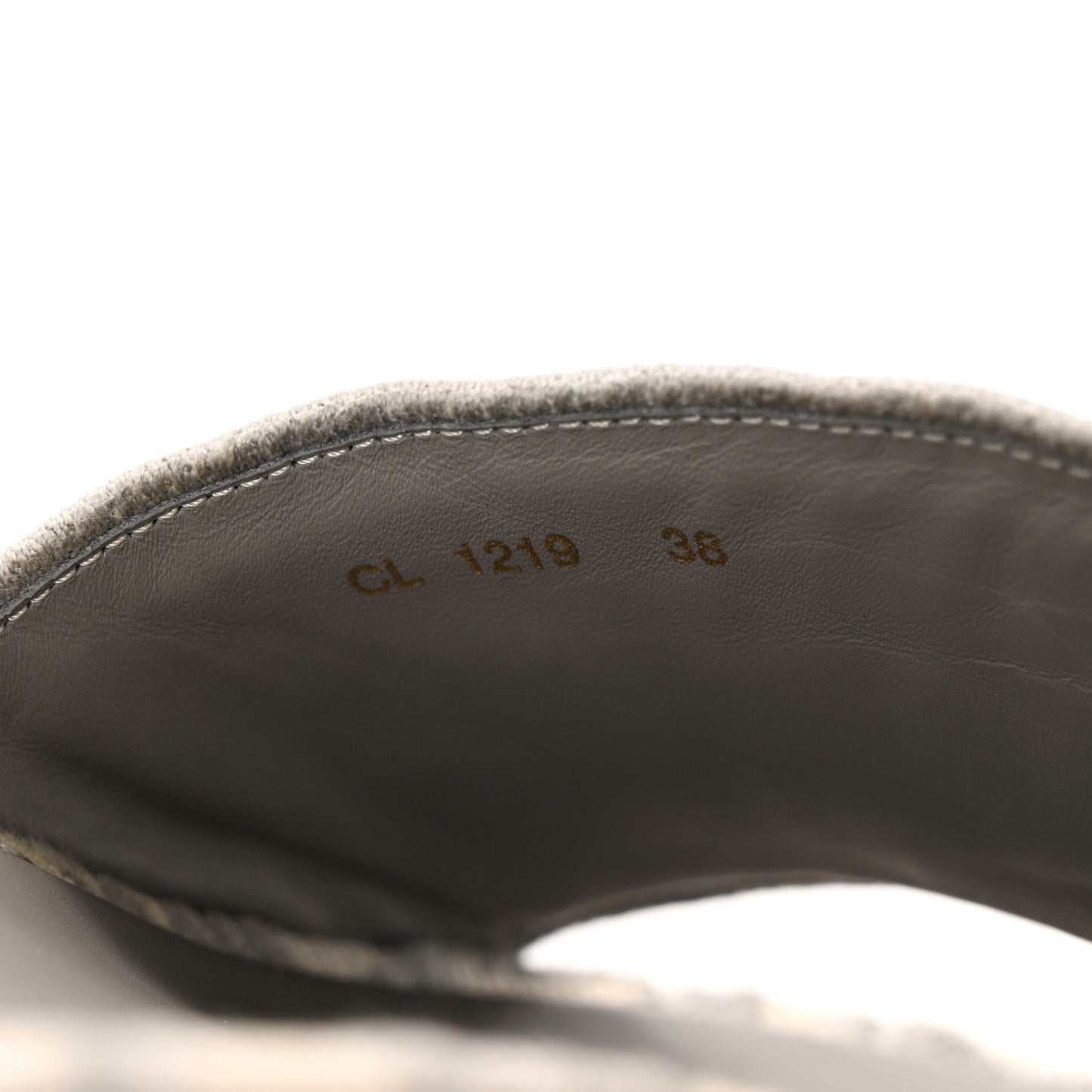 Oblique D-Way Platform Sandals 38 Grey Stone