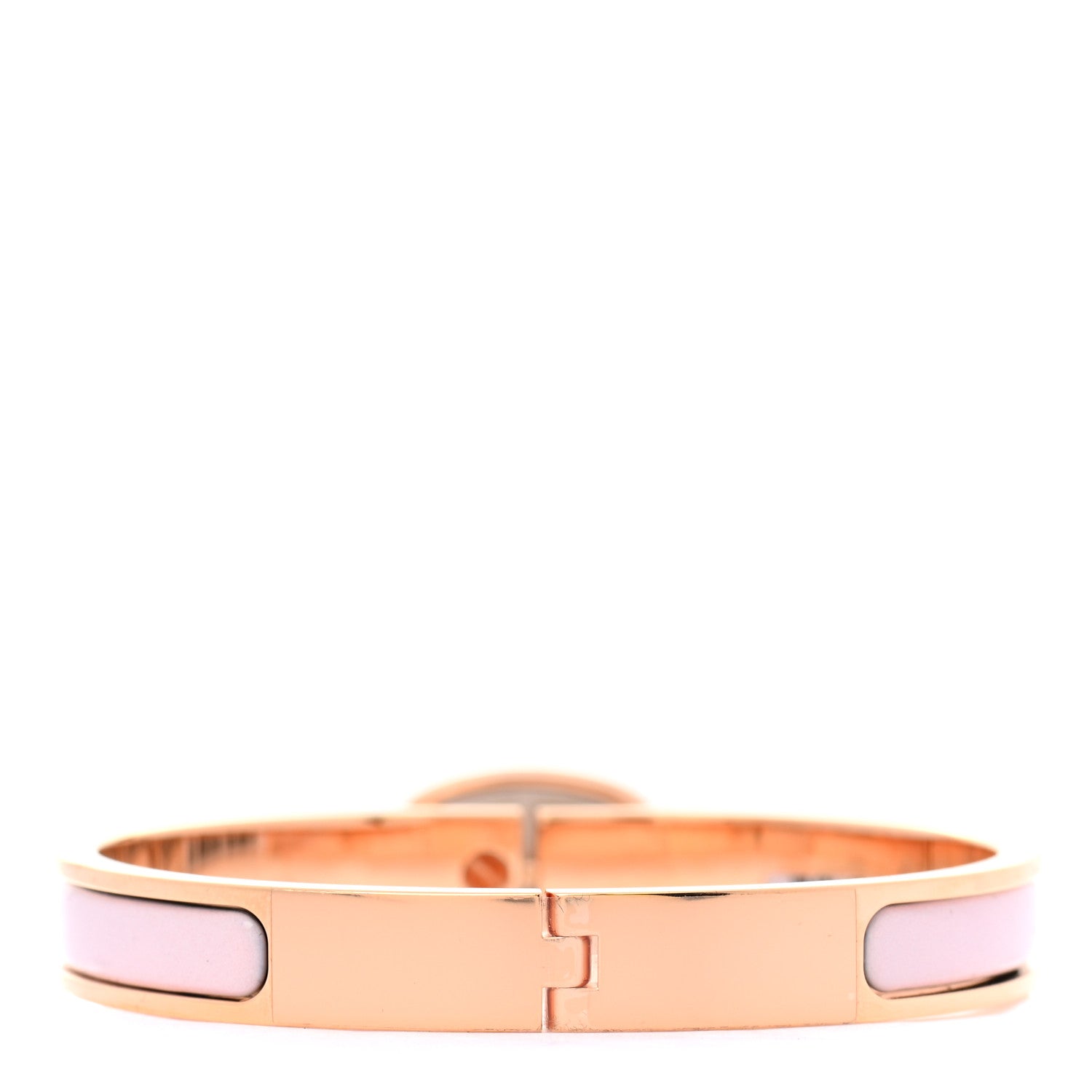 Hermes Enamel Mini Clic Chaine d'Ancre Bracelet PM Rose Candeur 3 of 6