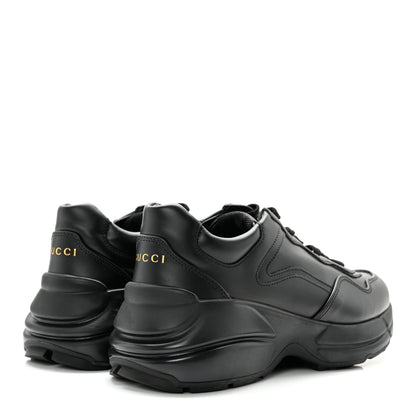 Gucci Calfskin Rhyton Sneakers 36.5 Black 4 of 14