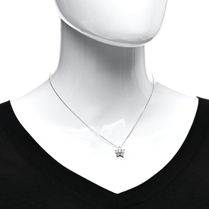 Chanel 18K White Gold Diamond Small Comete Geode Pendant Necklace 2 of 4