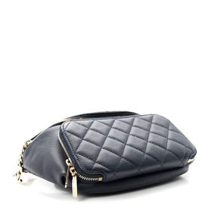Chanel Caviar Quilted Business Affinity Waist Belt Bag Navy 4 of 11