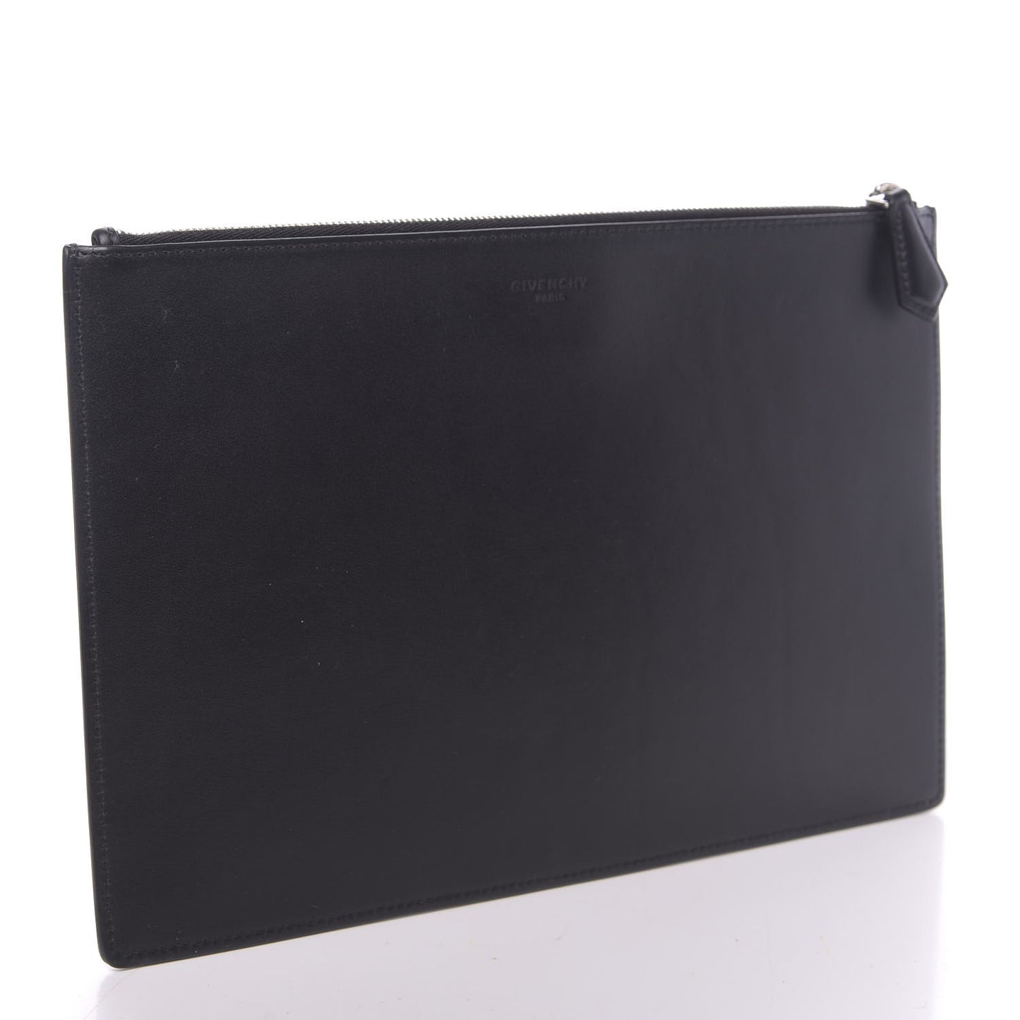 Calfskin Bambi Print Medium Cosmetic Pouch Black
