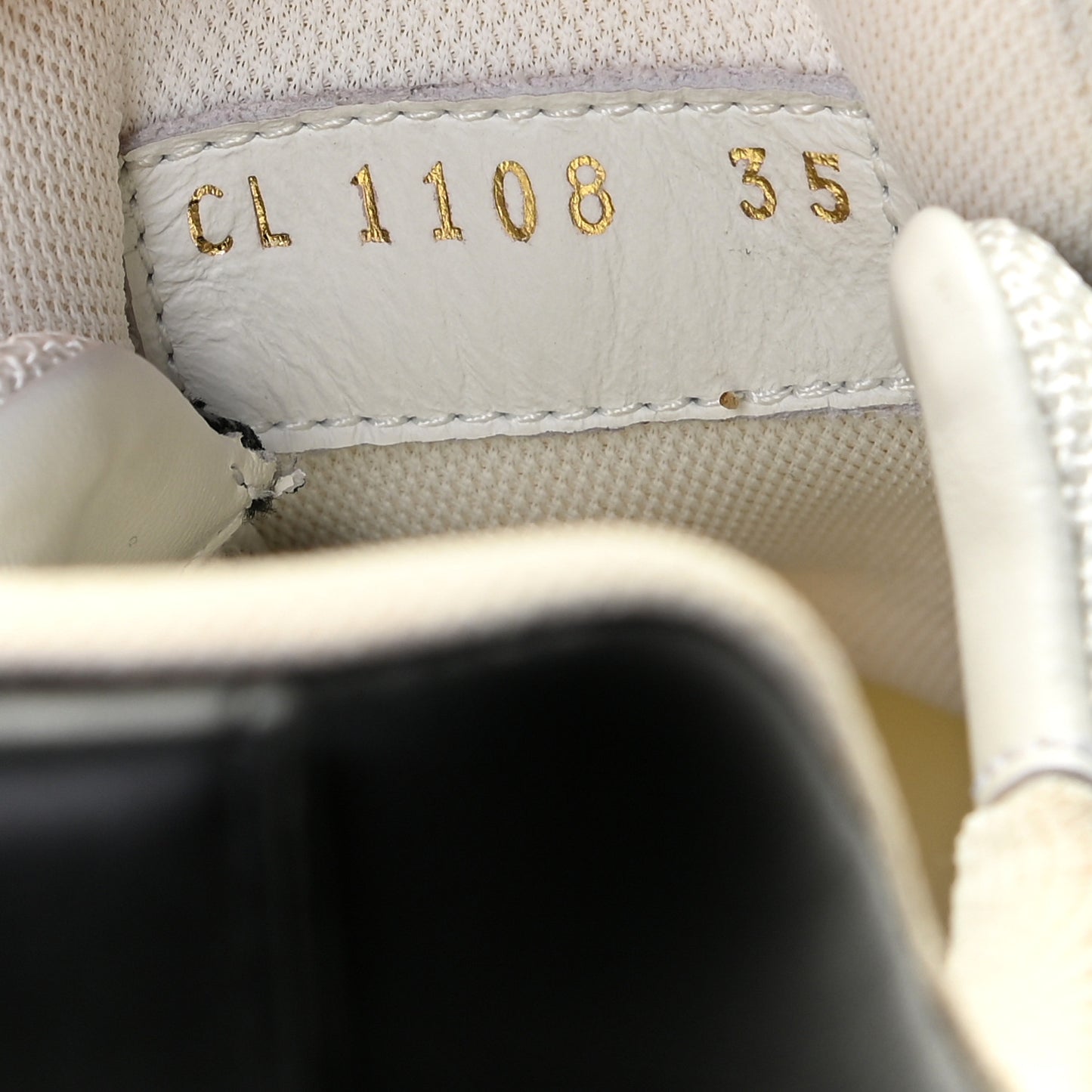 Calfskin Monogram Run Away Sneakers 35 Black