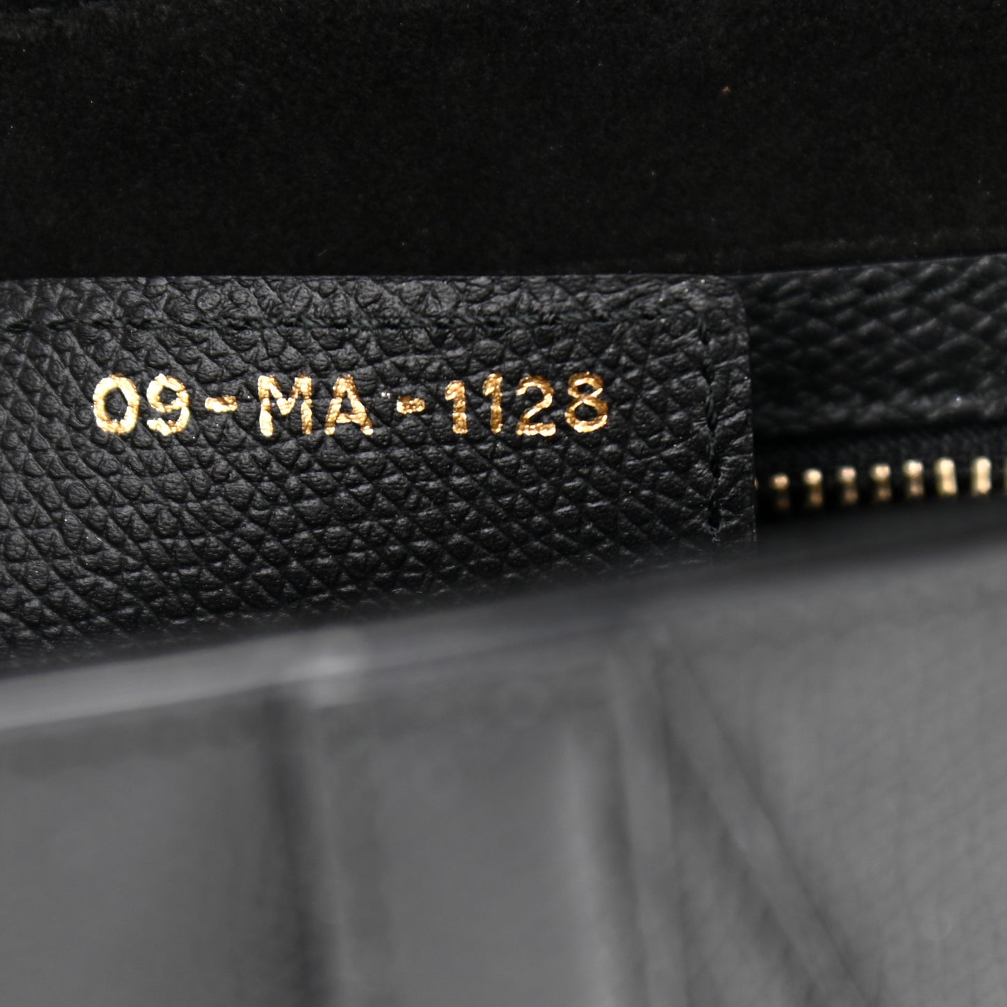 Grained Calfskin Saddle Bag Black