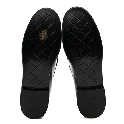 Chanel Lambskin Quilted CC Turnlock Loafers 40 Black 6 of 10