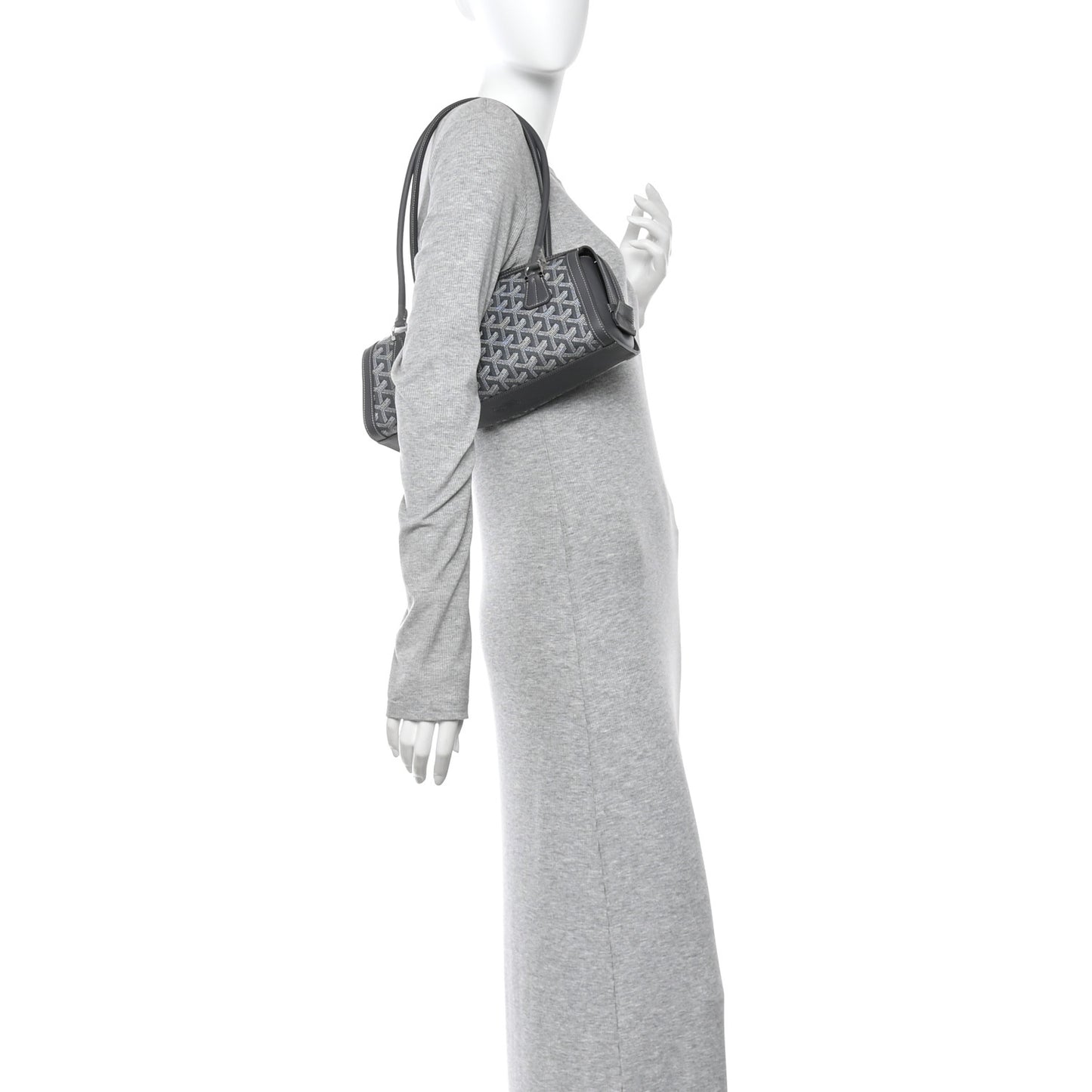 Goyardine Bonbonniere Bag Grey