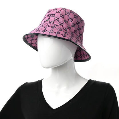 Gucci Monogram Multicolor New Sakai Calfskin Bob Malibu Bucket Hat M Parma Violet Blue 2 of 9