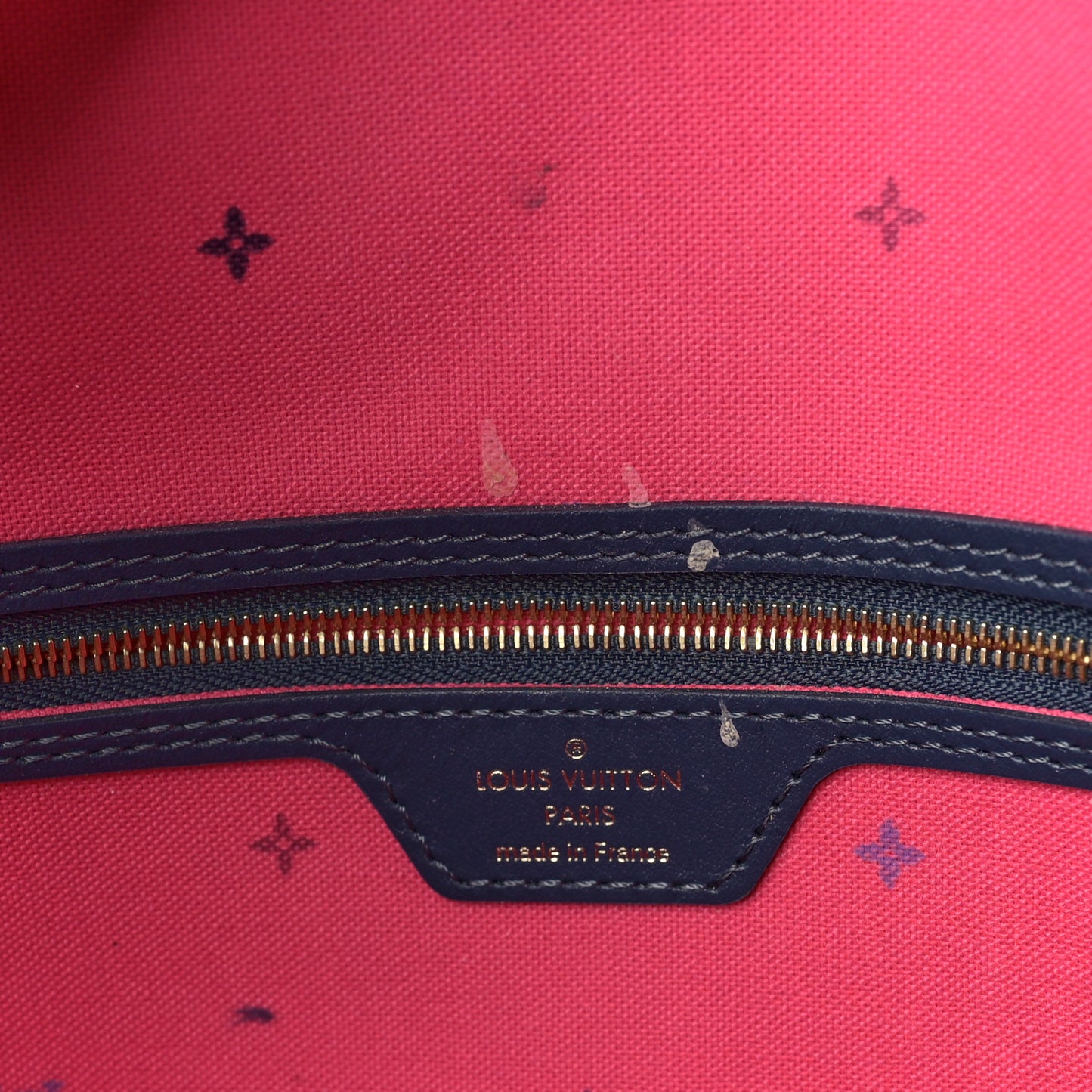 Monogram Giant Spring In The City Neverfull MM Midnight Fuchsia