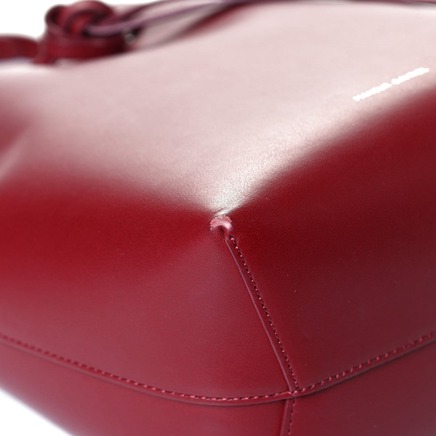 Calfskin Mini Bucket Bag Burgundy