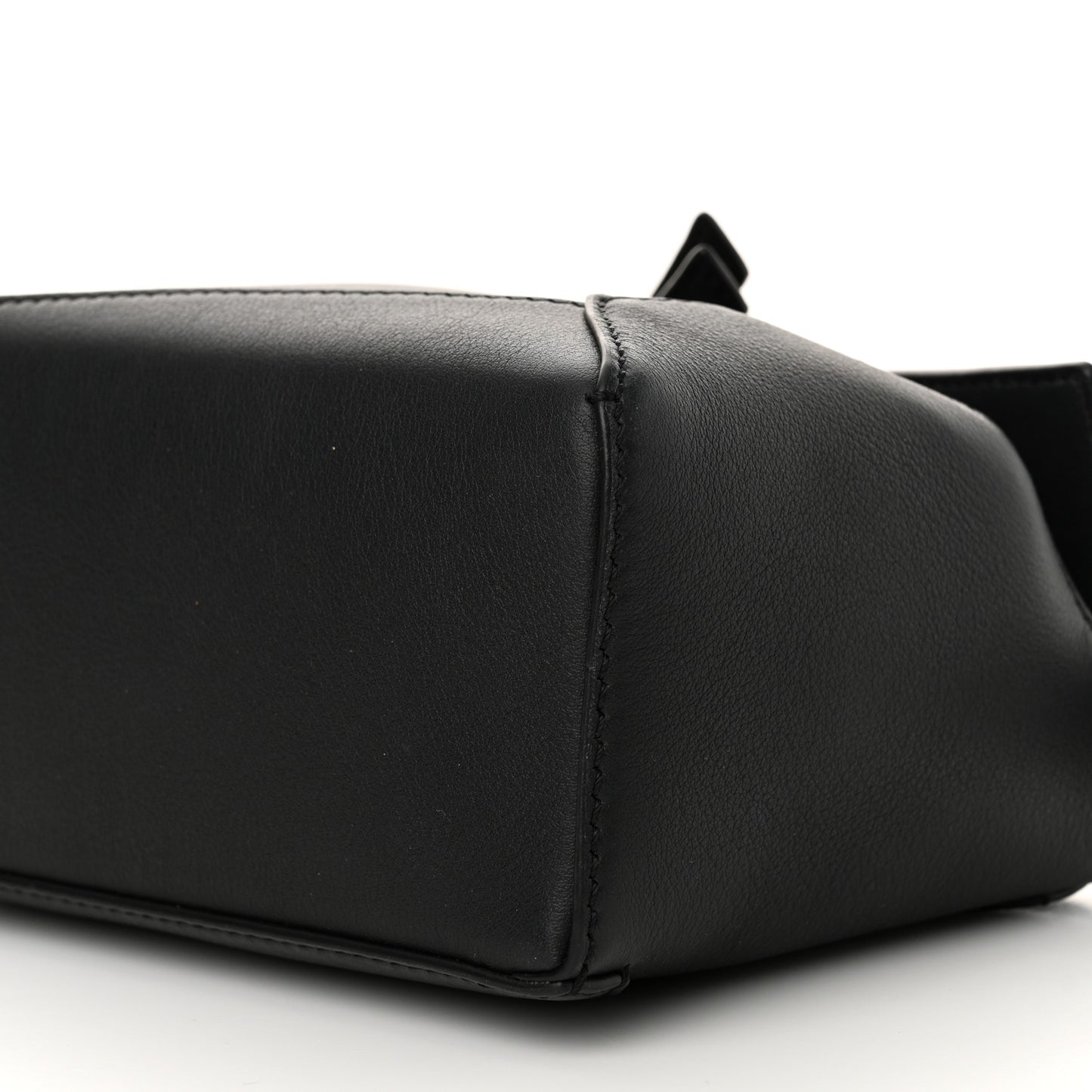 Calfskin Mini Puzzle Edge Bag Black