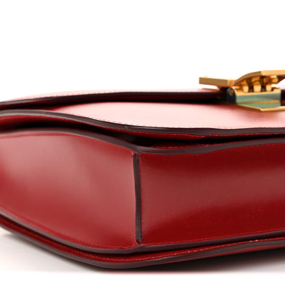 Celine Box Calfskin Medium Classic Box Flap Bag Dark Brick 9 of 13