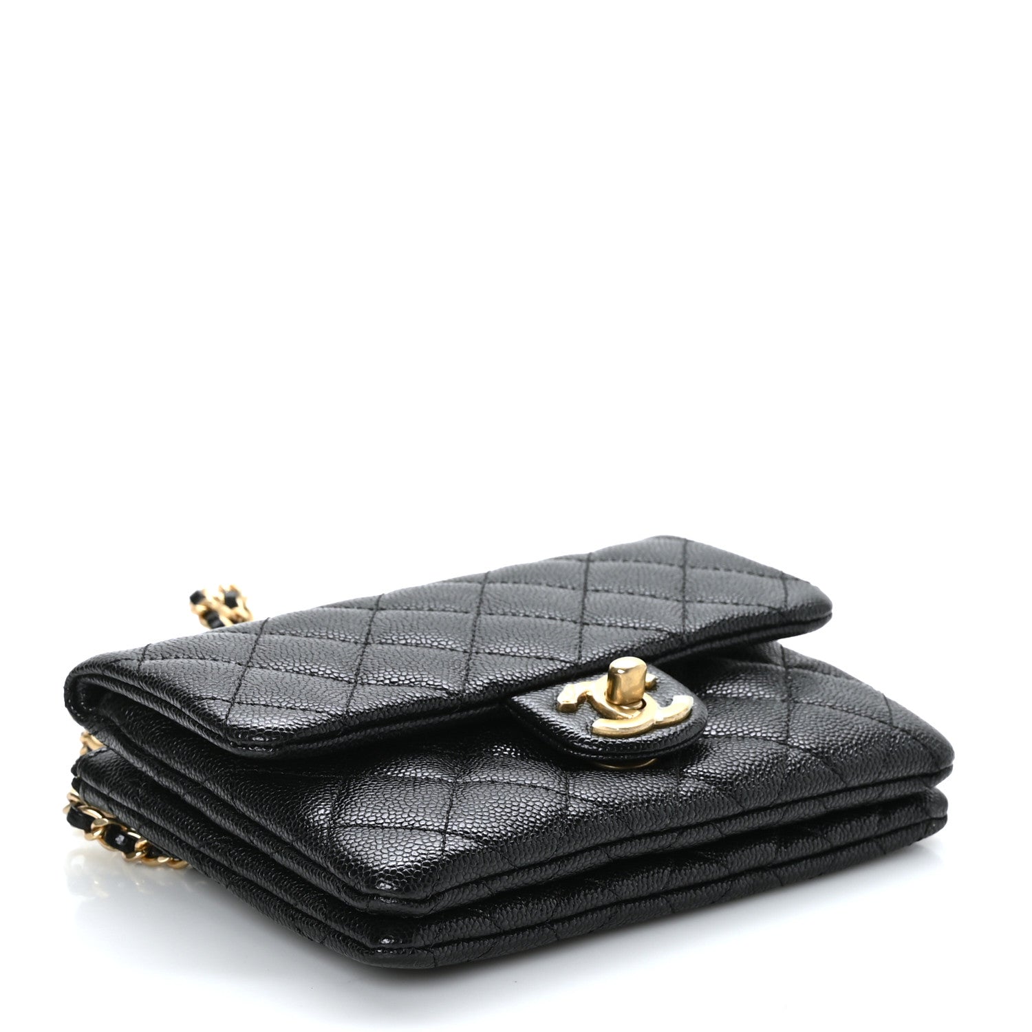 Chanel Shiny Caviar Pick Me Up Flap Belt Bag Black 4 of 12