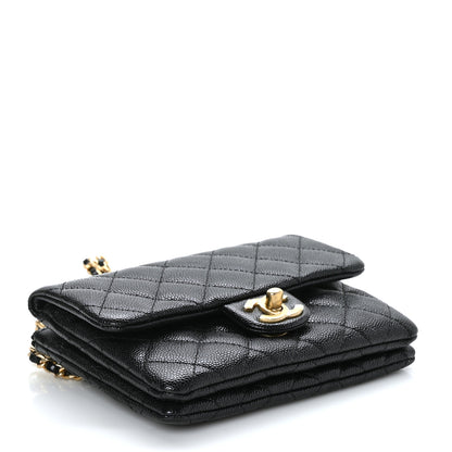Chanel Shiny Caviar Pick Me Up Flap Belt Bag Black 4 of 12